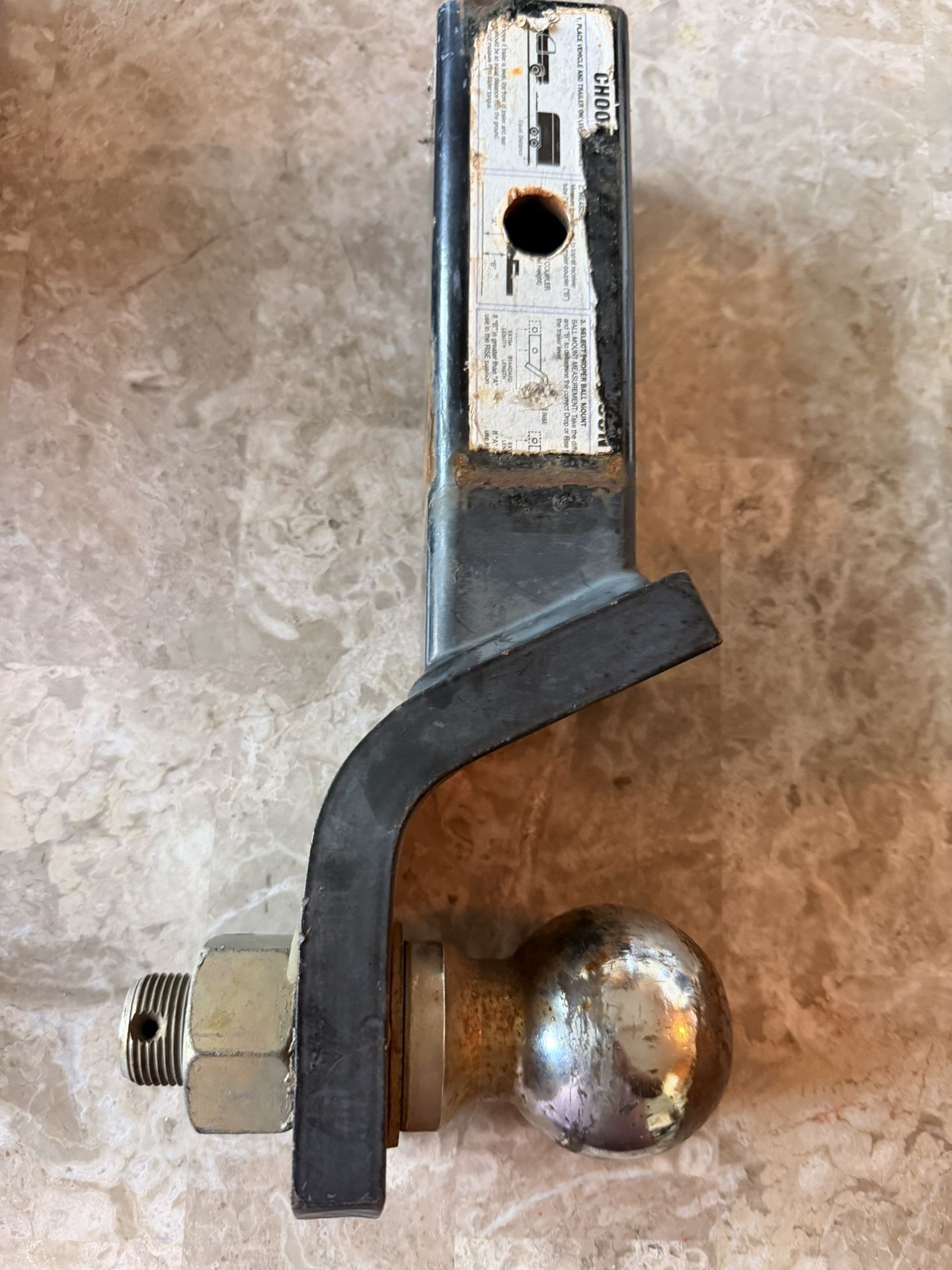 10,000 Lbs Hitch Ball Mount 