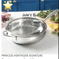Sarténprincess House.   De 11” De Acero Inoxidable Nuevo En Su Caja 