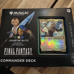 New Final Fantasy Magic The Gathering Tidus Commander Deck