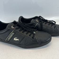 Lacoste Chaymon 0721 3 CMA Mens Black Synthetic Lifestyle Sneakers Shoes Sz 7.5