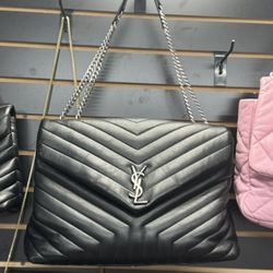 Saint Laurent LouLou large YSL Shoulder Bag In Quilted Leather 