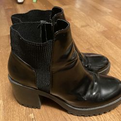Zara Patent Boots Size 7.5