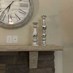 Glass Candle Stick Holders