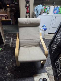 Wooden Chair + Stool