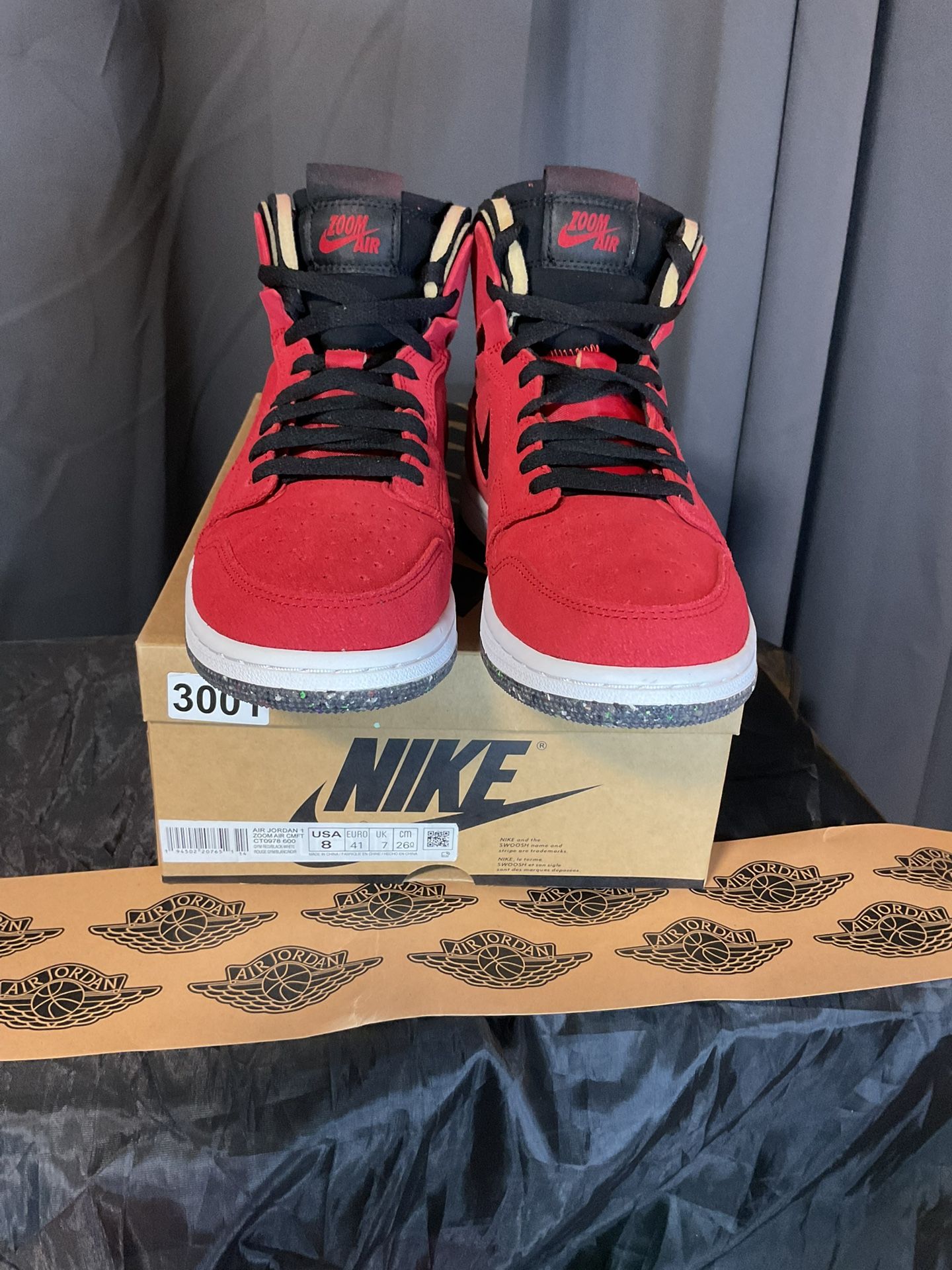 Air Jordan 1 High Zoom Air CMFT Red Suede