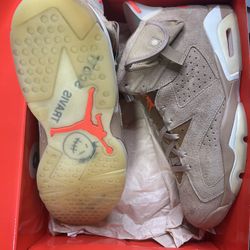 Jordan 6 Travis Scott British Khaki Size 13 Used