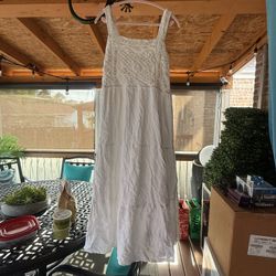 Beautiful Sun Dress White New 