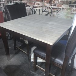 table and chairs