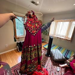 Without Sleeves Afghan Dress $900 Size S/M 