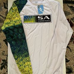 NWT SA Performance Mahi Fade Long Sleeve Outdoorsman Shirt (Size Large) for JUST $35!
