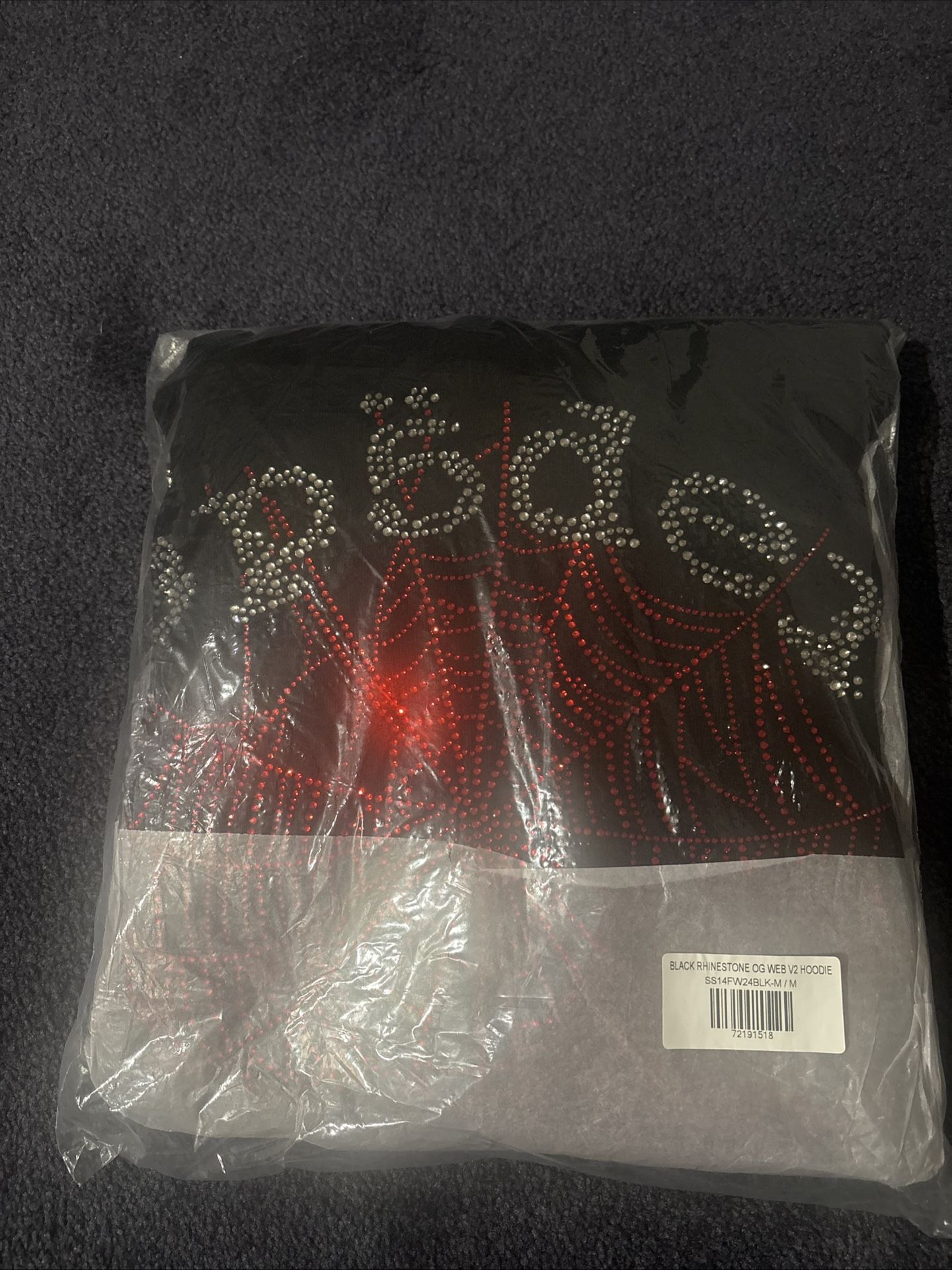 Sp5der hoodie rhinestone v2