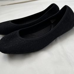 Seychelles black memory foam flats size 10