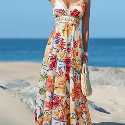 Unbranded women casual summer v neck dress