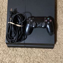 PS4 Console and Controller
