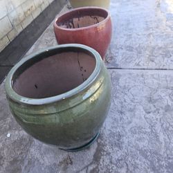 3 Big Plant Pots 
