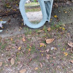Wicker Table With Mirror