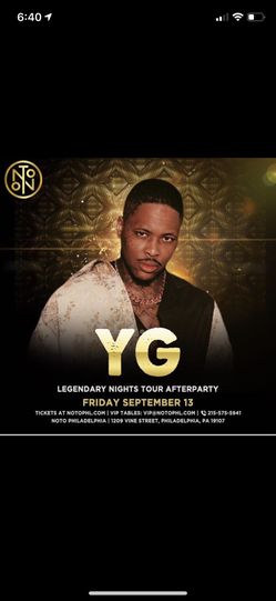 YG Live Legendary Nights After Party