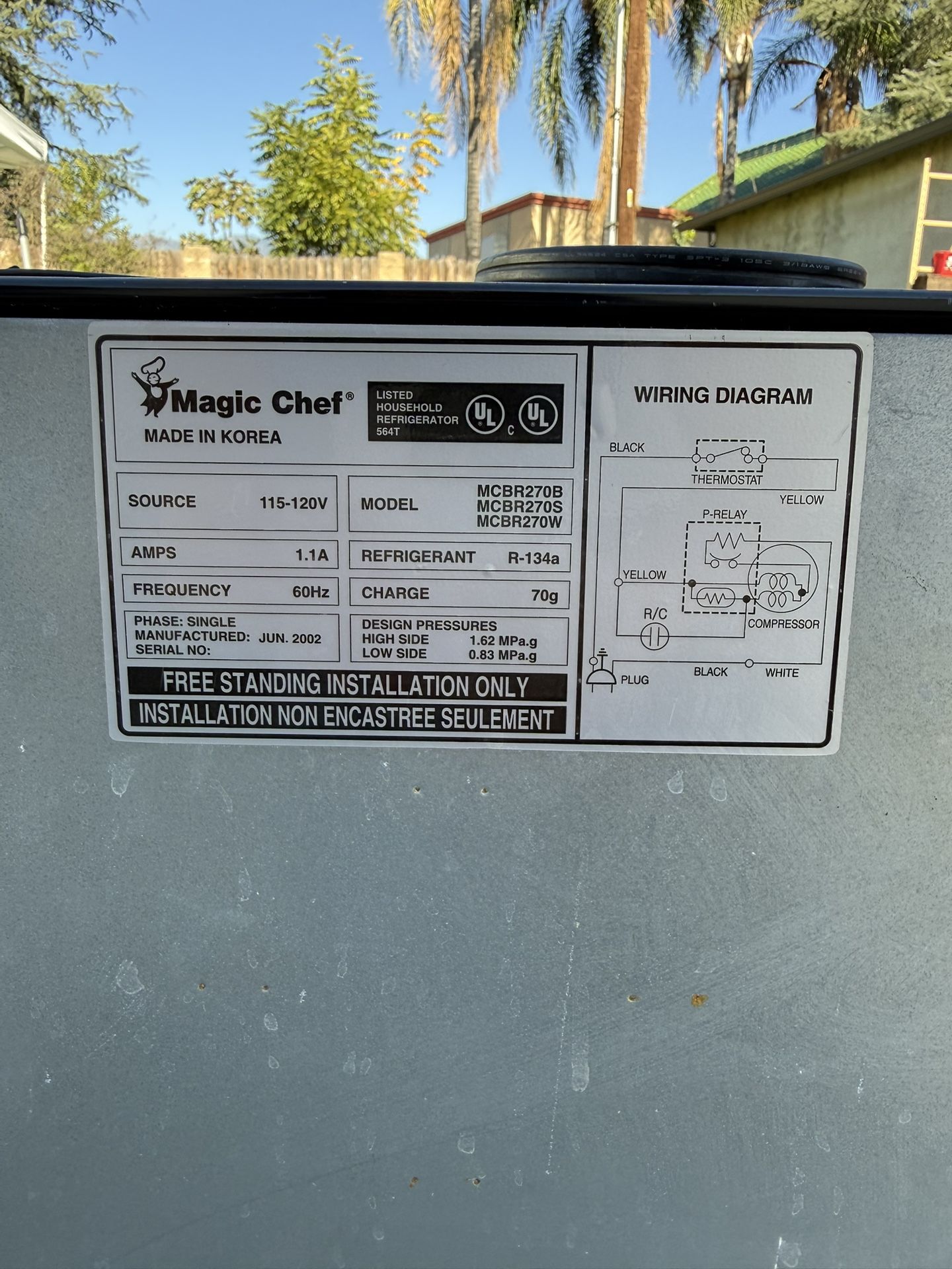 Magic Chef Mini Fridge With Freezer - Must Go!