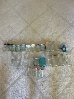 Recycled glass jars