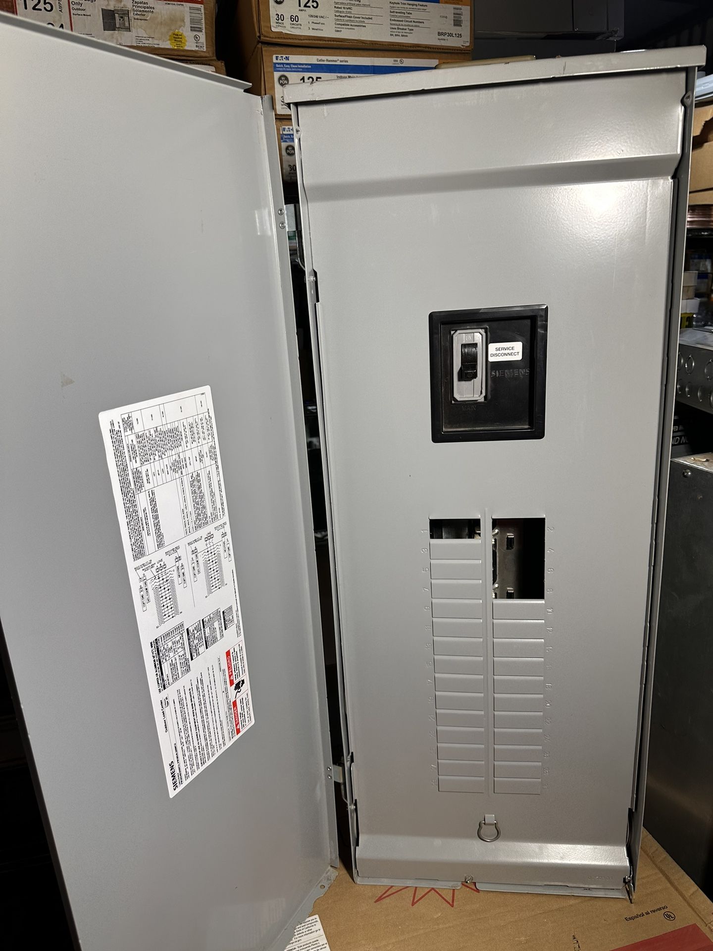 Siemens 200 Amp Main Breaker 3 Phase 30 Space Outdoor Sub Panel