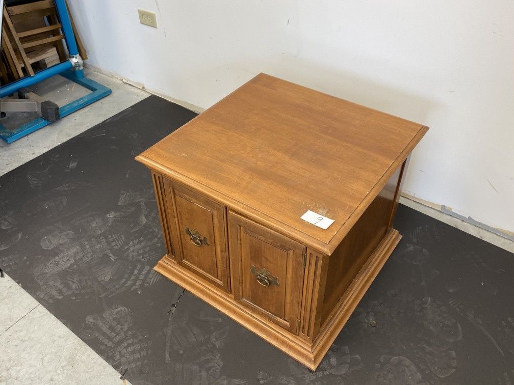 Rectangular Nightstand End Table Magnetic Close #9