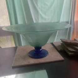 Vintage Blown Glass Large 16" Vase