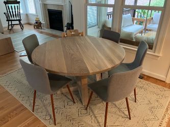 Upholstered Dining Chairs Gray 6x