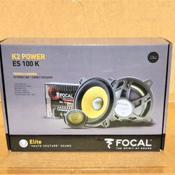 🚨 No Credit Needed 🚨 Focal ES 100K K2 Power Series 4" Component Speaker System 120 Watts 🚨 Payment Options Available 🚨 