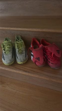 2 soccer cleats one of them Size 8 F50 which are used good but needs cleaning and the other one predators size 7 and it also used very good