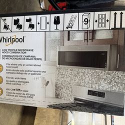 Brand New Whirlpool Low Profile Over-the-Range Microwave (Stainless Steel)