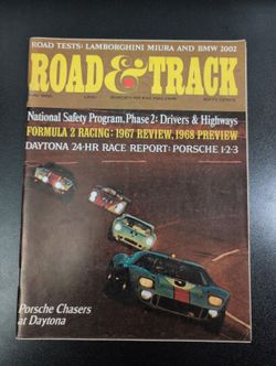 Road & Track May 1968 Automotive Magazine