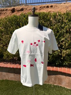 White Floral Graphic T-Shirt with Tags