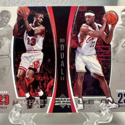 Michael Jordan Bulls Lebron James Lakers 2003 Rookie Upper Deck Duals 