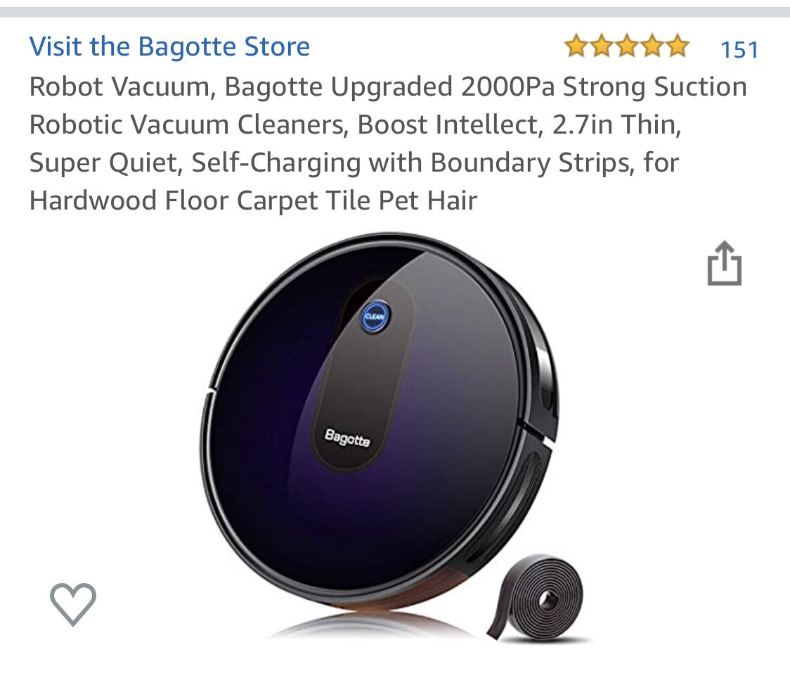 Robot Vacuum Strong Suction