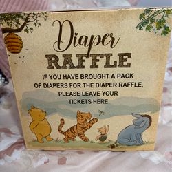 Diaper raffle box