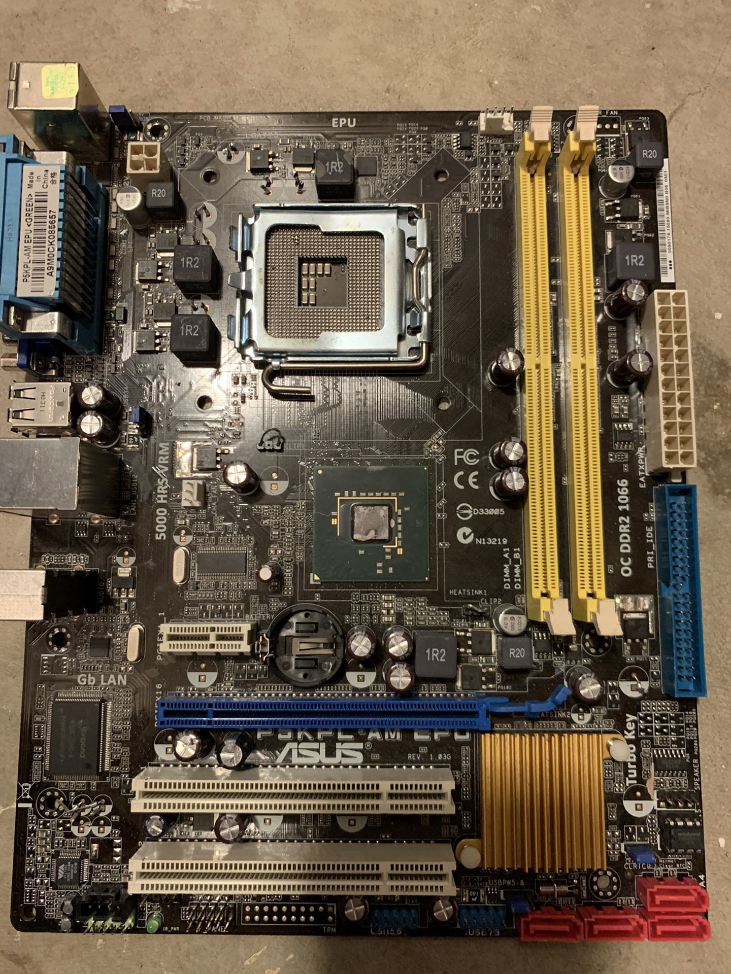 Asus P5KPL-AM Motherboard for parts