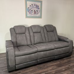 Ashley Power Reclining Sofa – Like New – Retails For $2,000, Asking $800