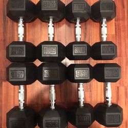 New Rubber Coated Hex Dumbbells 💪 (2x30Lbs, 2x35Lbs, 2x40Lbs, 2x45Lbs) for $225 FIRM