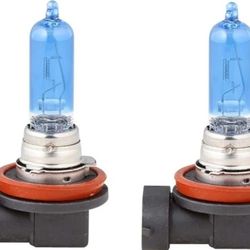 H9 Halogen Headlight Bulbs 5000K Super White 100W – Pair Car Xenon Bright Lights