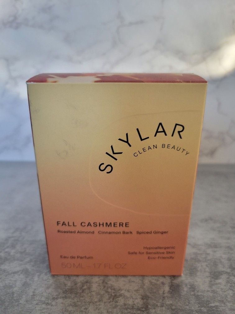 Skylar Clean Beauty Fall Cashmere Perfume, 1.7 fl oz, NEW