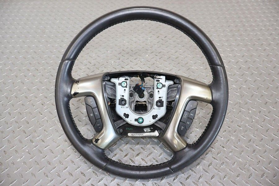 08-09 Hummer H2 Black Leather Steering Wheel (Black 19I)