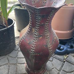 Vintage metal vase