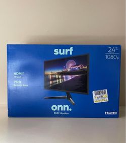 Onn 24” Computer Monitor Screen Or For Gaming Console 