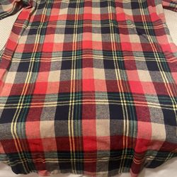 Plaid Long Sleeve/Long Tail Shirt 