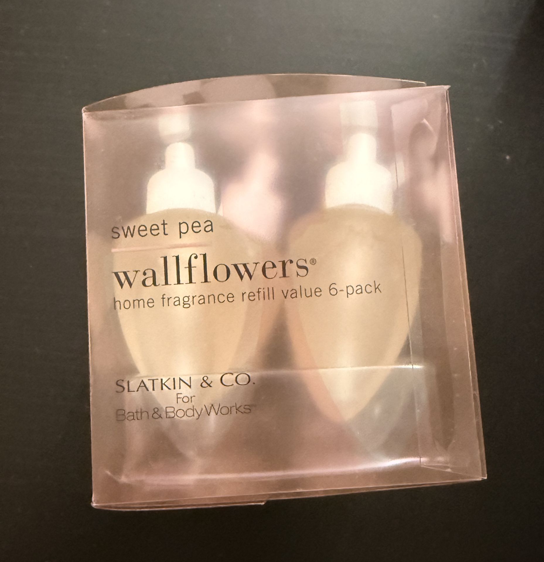 New Bath & Body Works 6 Pack Sweet Pea Wall Flowers
