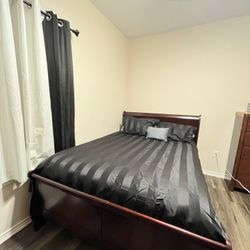 Brown Bed Frame 