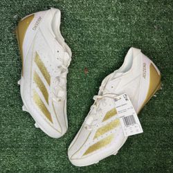 NEW Adidas Adizero Electric 'Gold Metallic' Men’s Football Cleats Size 12 IE4381