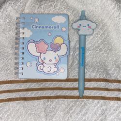 Cinnamoroll Notebook and Pencil