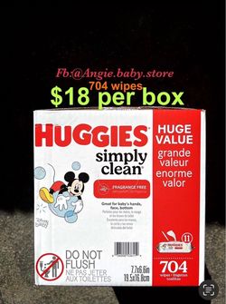 Huggies Simply Clean Baby Wipes 704 Count