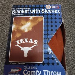 Blanket With Sleeves Texas Longhorn